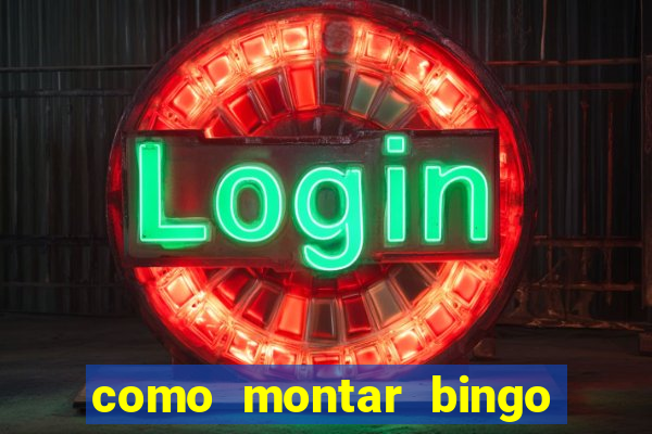 como montar bingo brinquedos toia