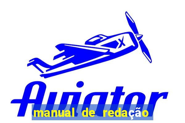 manual de redação folha de são paulo pdf