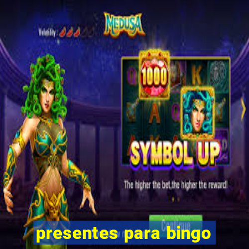 presentes para bingo